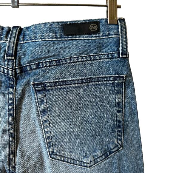 AG Jeans Denim New The Jodi Crop High Rise Slim Flare Crop Jeans Raw Hem 26 USA - Picture 7 of 11